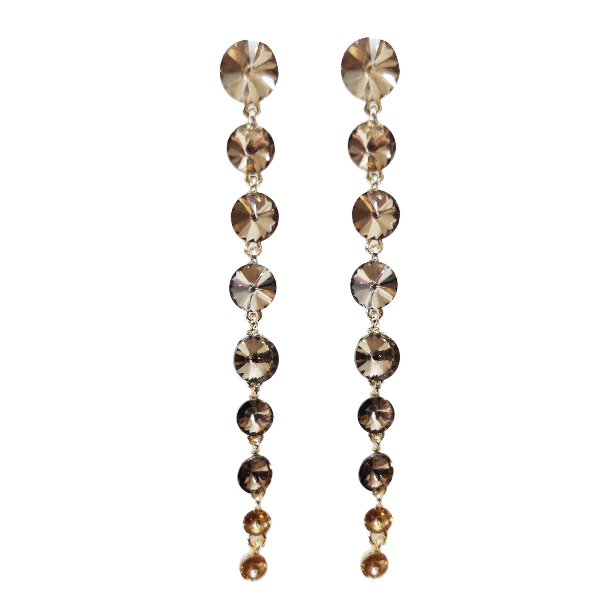 

Shining Gem Simply Precious Designer Hanging Golden Earrings For Women Girls