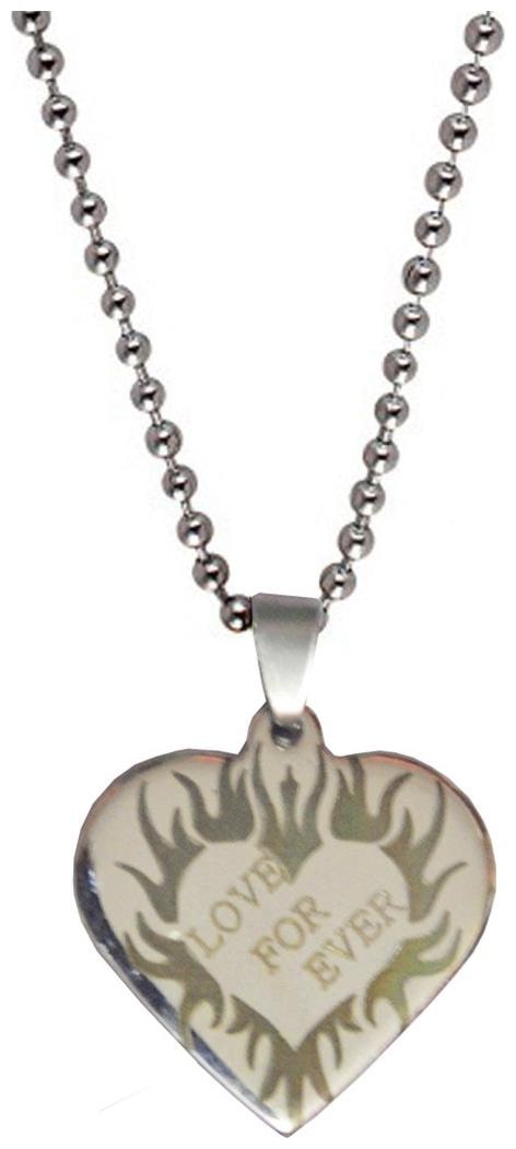 

Shiv Jagdamba Silver Forever My Friend Small Heart Pendent