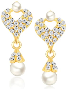 Imitation Jewellery Fashion Online At Shostopper Pleasing Gold Plated Australian Diamond Earring