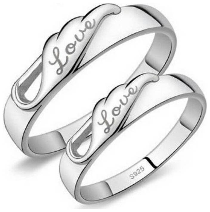 

Shubho Jewellers Stylish High Quality Elegant Crystal Adjustable Couple Ring For Women Men