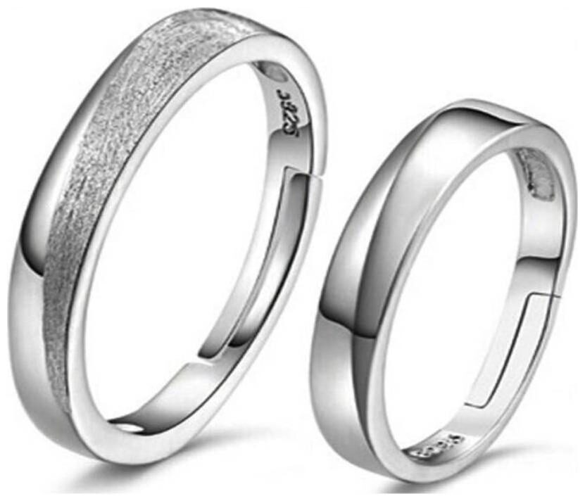 

Shubho Jewellers Stylish High Qualit Elegant Crystal Adjustable Couple Ring For Women Men