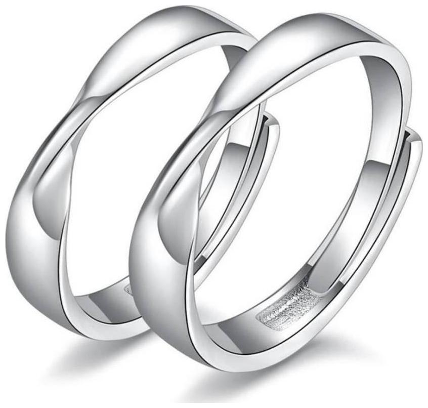 

Shubho Jewellers Stylish High Quality Elegant Crystal Adjustable Couple Ring For Women Men