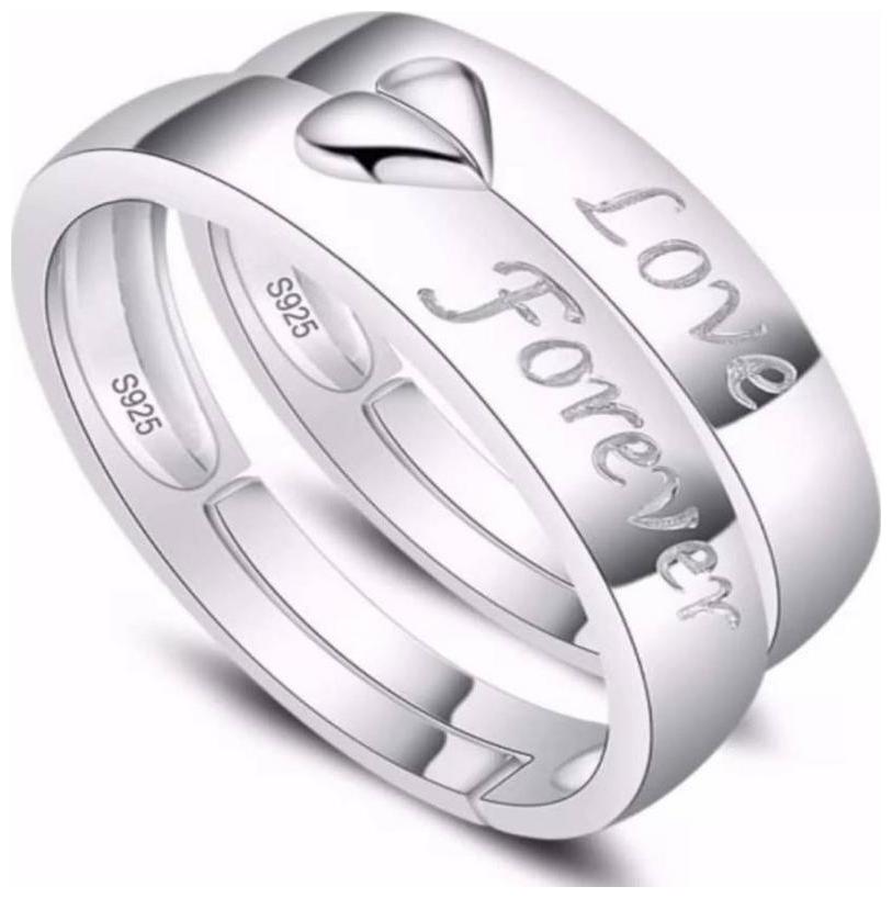 

Shubho Jewellers Stylish High Quality Elegant Crystal Adjustable Couple Ring For Women Men