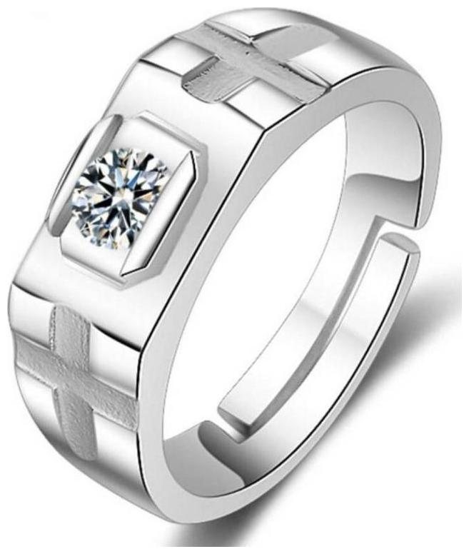 

Shubho Jewellers Stylish High Quality Elegant Crystal Adjustable Couple Ring For Women Men