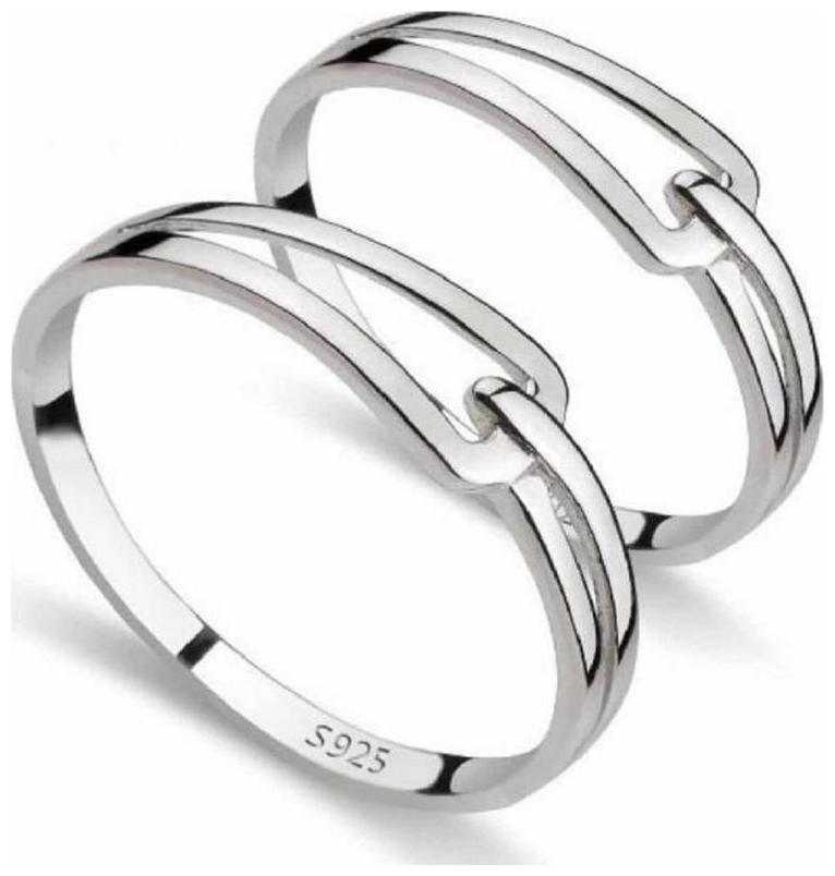 

Shubho Jewellers Stylish High Quality Elegant Crystal Adjustable Couple Ring For Women Men