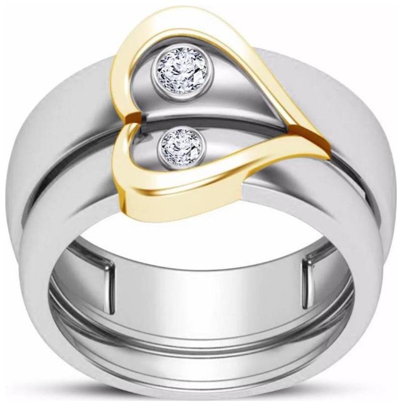 

Shubho Jewellers Stylish High Quality Elegant Crystal Adjustable Couple Ring For Women Men