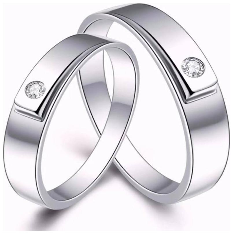 

Shubho Jewellers Stylish High Quality Elegant Crystal Adjustable Couple Ring For Women Men