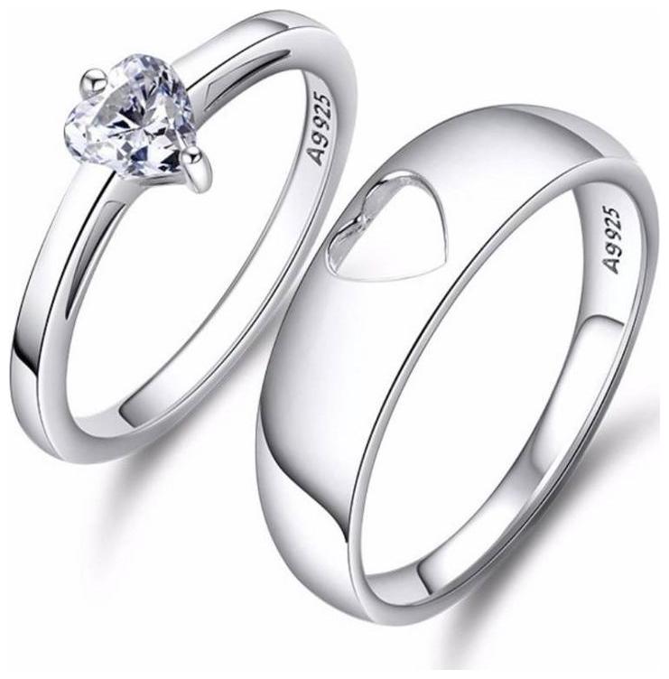 

Shubho Jewellers Stylish High Quality Elegant Crystal Adjustable Couple Ring For Women Men