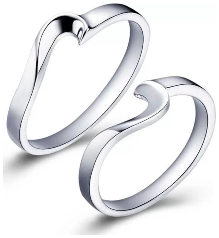 

Shubho Jewellers Stylish High Quality Elegant Crystal Adjustable Couple Ring For Women Men
