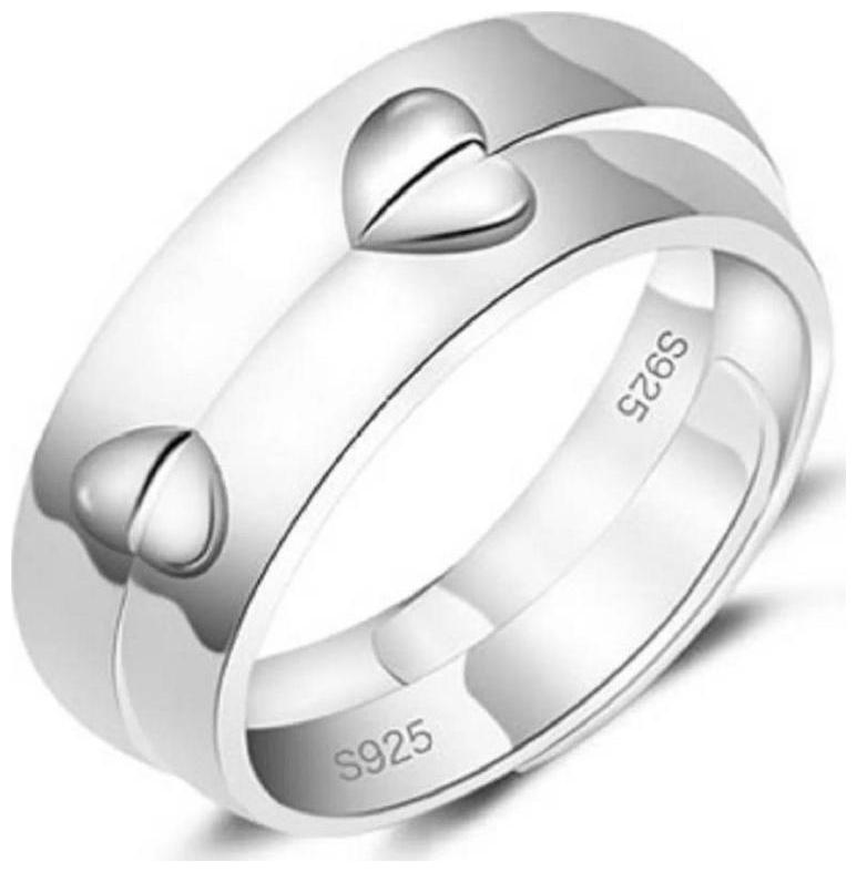 

Shubho Jewellers Stylish High Quality Elegant Crystal Adjustable Couple Ring For Women Men