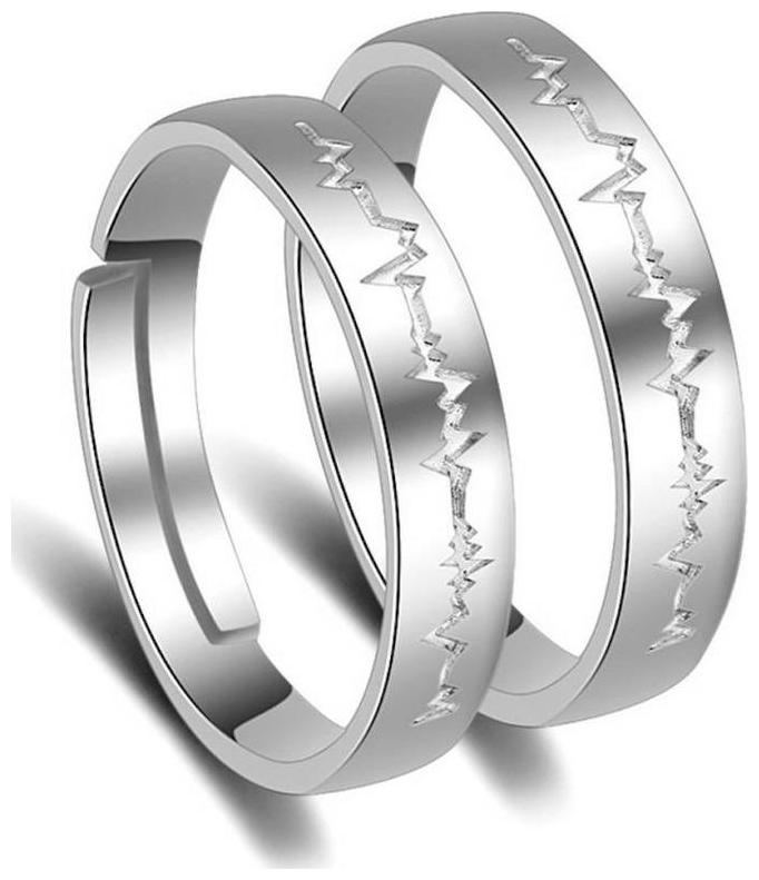 

Shubho Jewellers Stylish High Quality Elegant Crystal Adjustable Couple Ring For Women Men