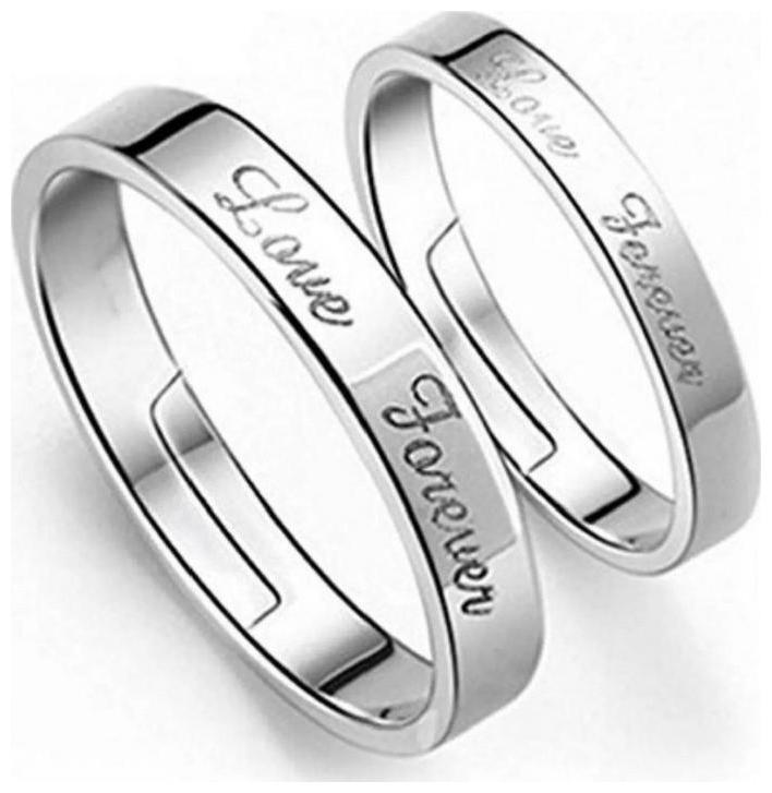 

Shubho Jewellers Stylish High Quality Elegant Crystal Adjustable Couple Ring For Women Men