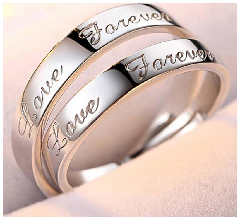 

Shubho Jewellers Stylish High Quality Elegant Crystal Adjustable Couple Ring For Women Men