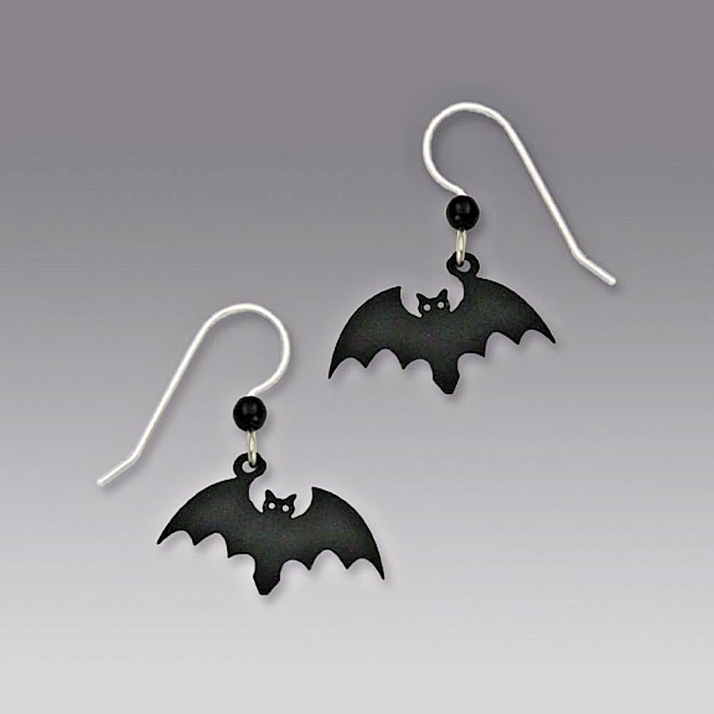 

Sienna Sky Jewelry HALLOWEEN BAT Earrings 1348 STERLING Silver Ear wires Fall