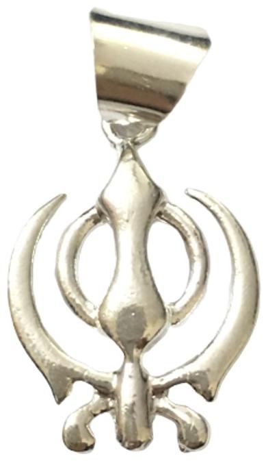 

Sikh Khanda Pendant 92 5 Silver Purity