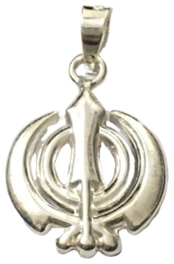 

Sikh Khanda (Medium Size) Pendant 92 5 Silver Purity