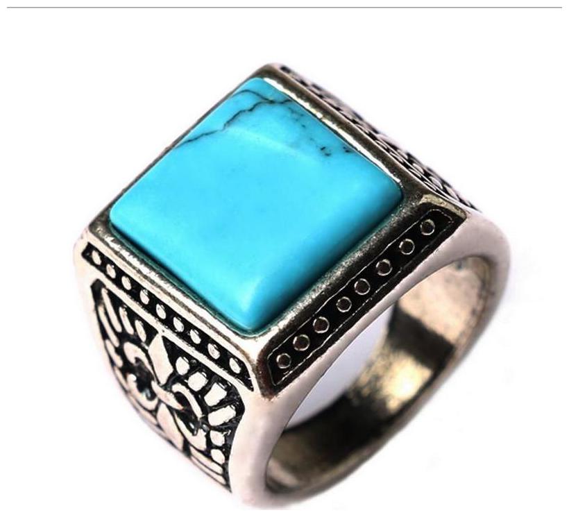

Silver Blue Stone Ring