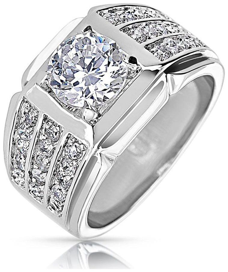 

Silver Diamond Ring A