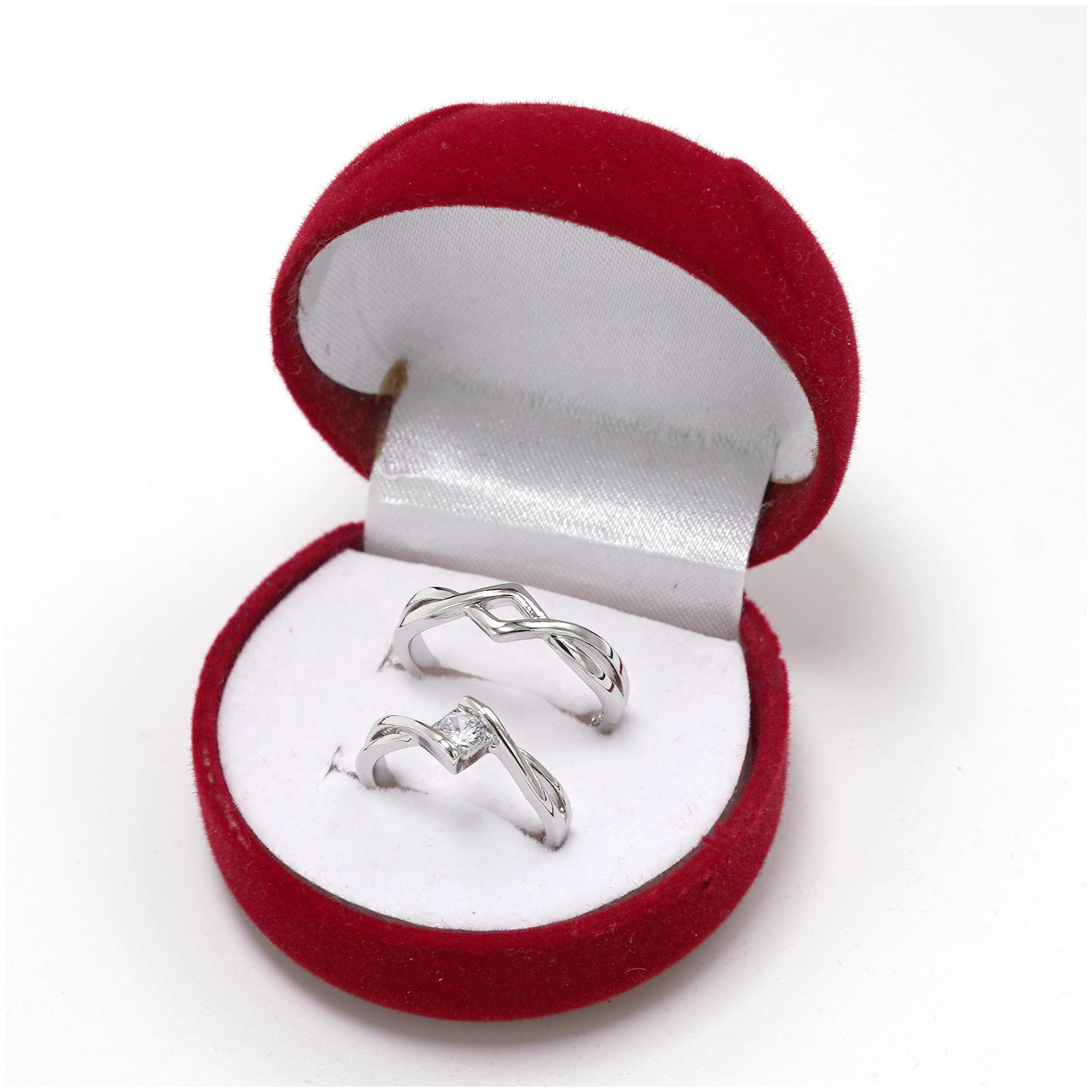 

Adjustable Couple Rings for lovers in Silver valentine gift proposal ring