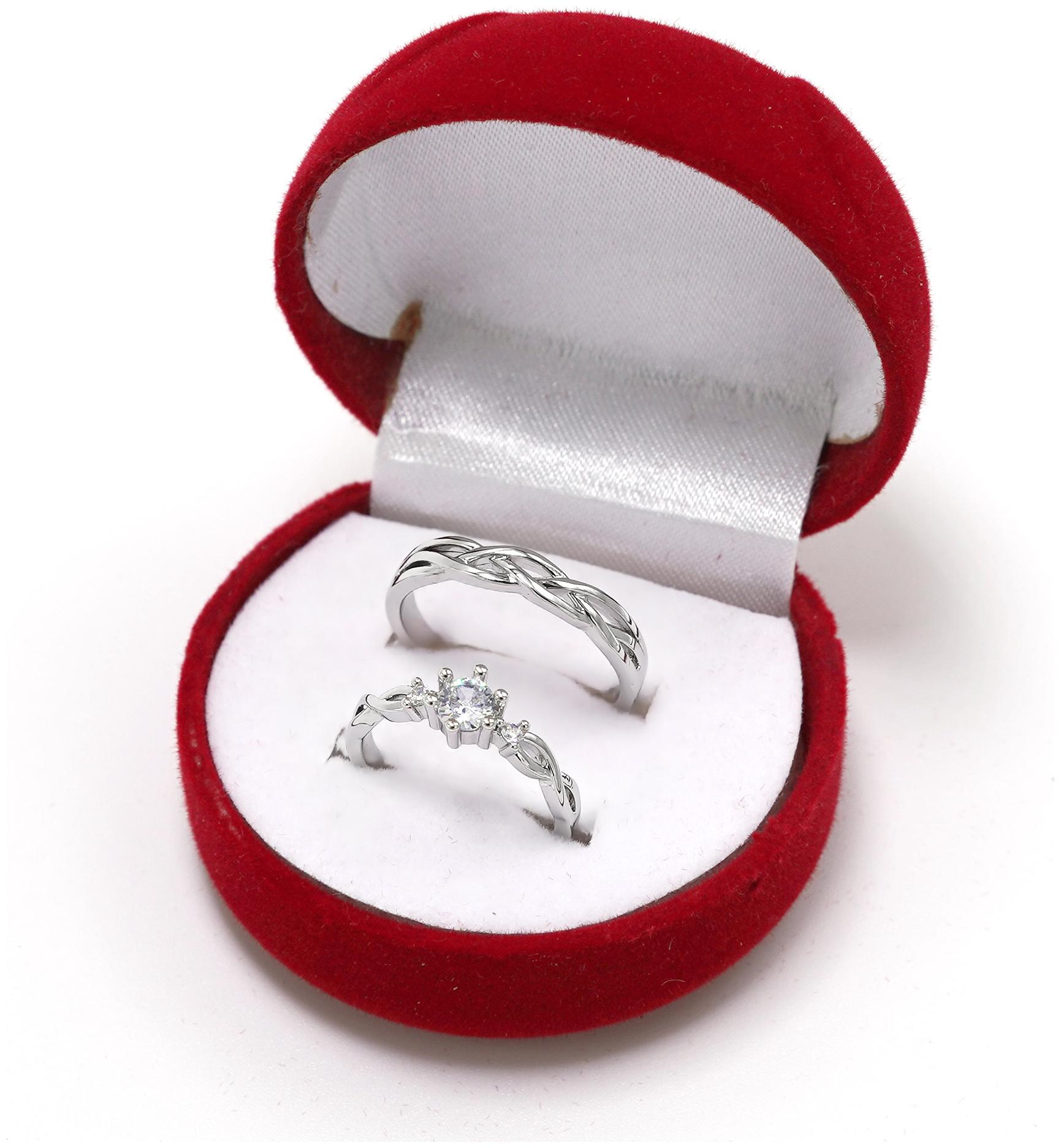 

Adjustable Couple Rings for lovers in Silver valentine gift proposal ring
