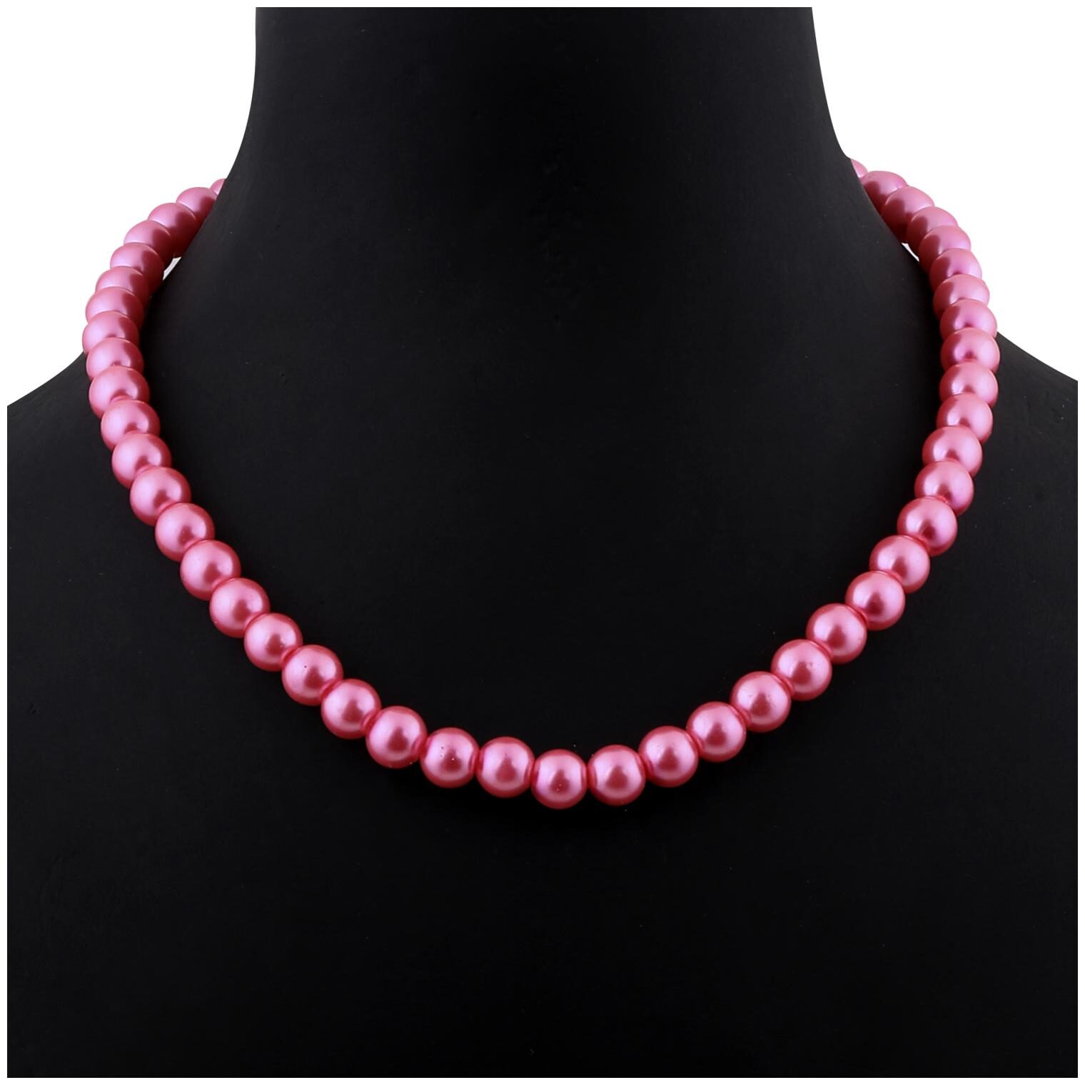 

SILVER SHINE Pink Pearl Mala With Natural Pearl For Girls And Women
