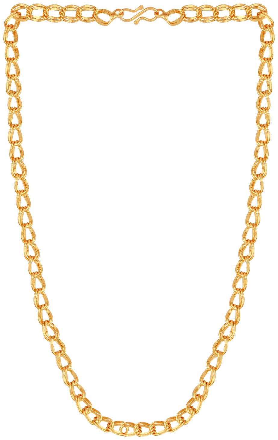 

Silver Shine Trendy Stylish Gold Plated Chain For Men