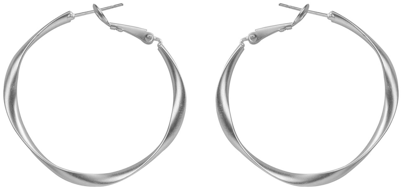 

Silver Shine Appealing Silver Polish Bali Round Hoop Earring For Women