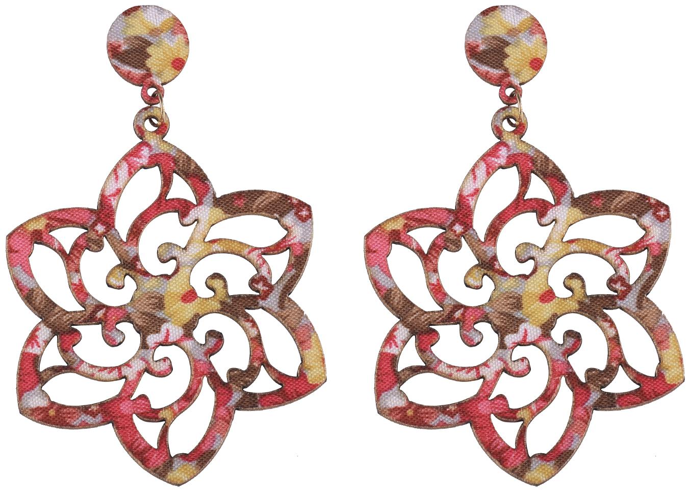 

SILVER SHINE Elegant Dangler Wooden Earrings For Girls and Women