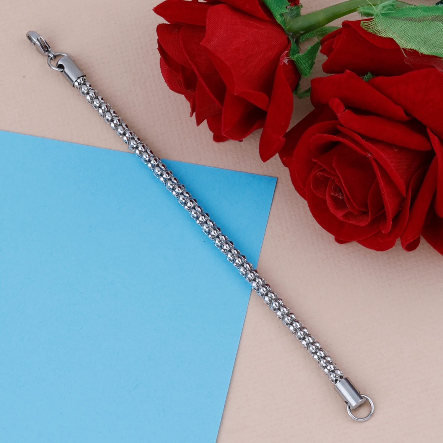 

Silver Shine Bracelet For Men Jewellery