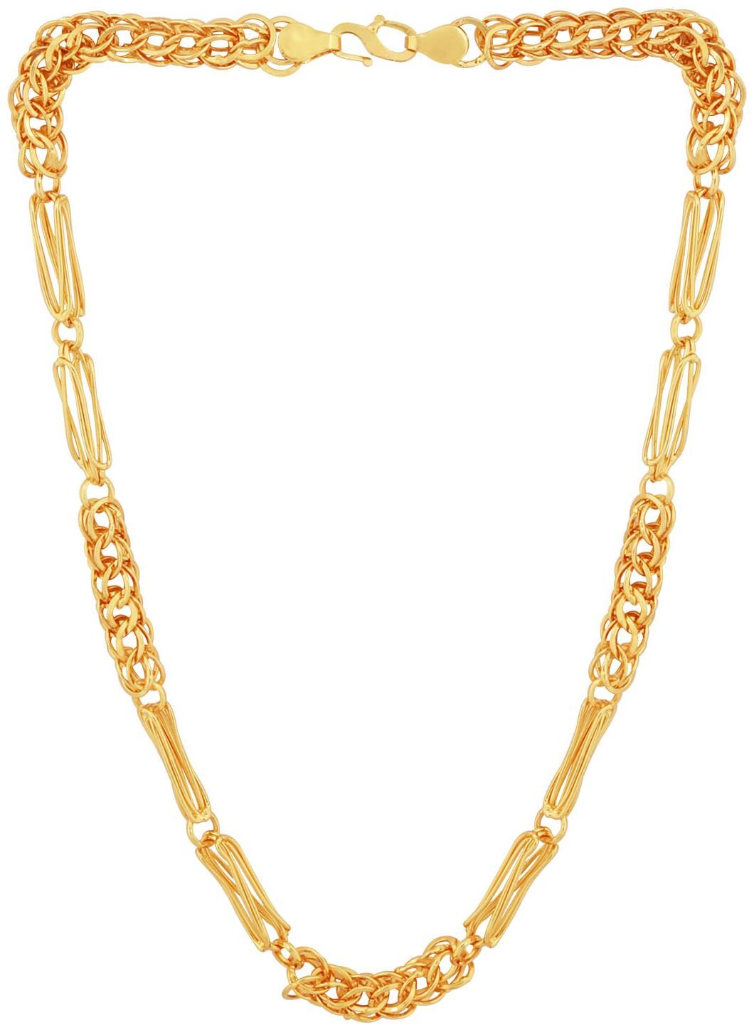 

Silver Shine Gold Plated Designer Party Wear Chain Jewellery For Men And Women