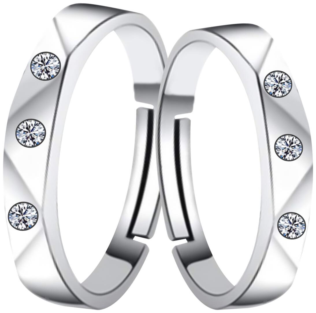 

Silver Shine Couple Rings For Women