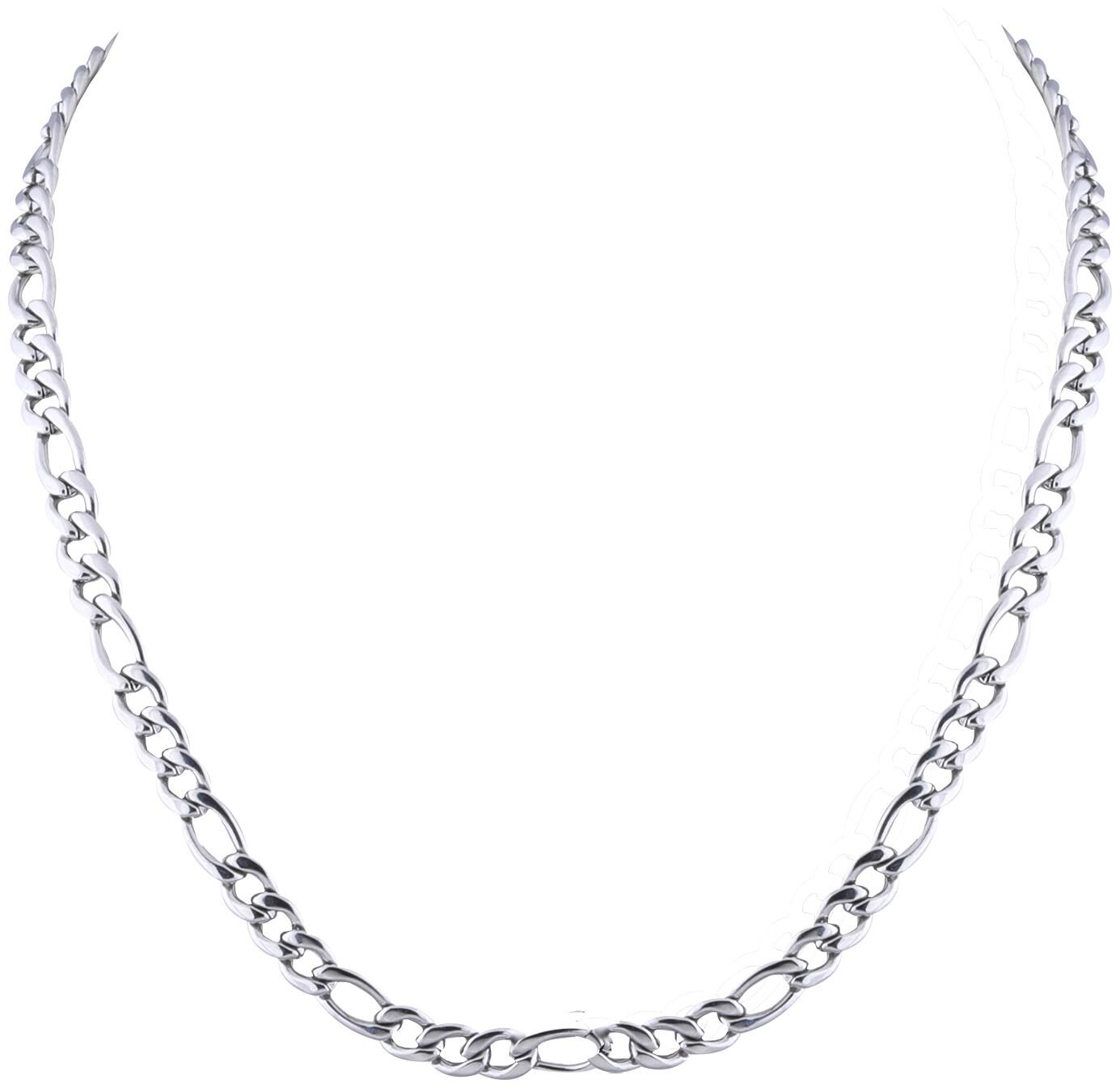 

SILVERSHINE SilverPlated Adorable Figaro Chain For Men and boy Jewellery
