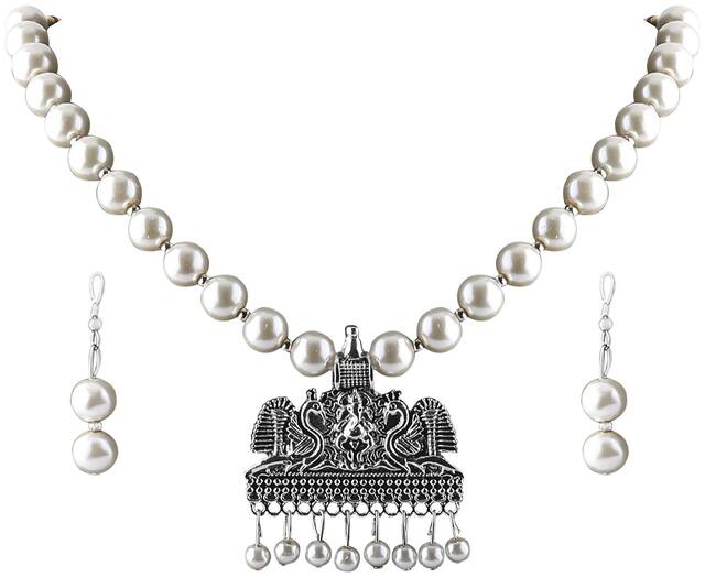 SILVERSHINE  Amazing Oxidised Pendant  set for Women And Girls.