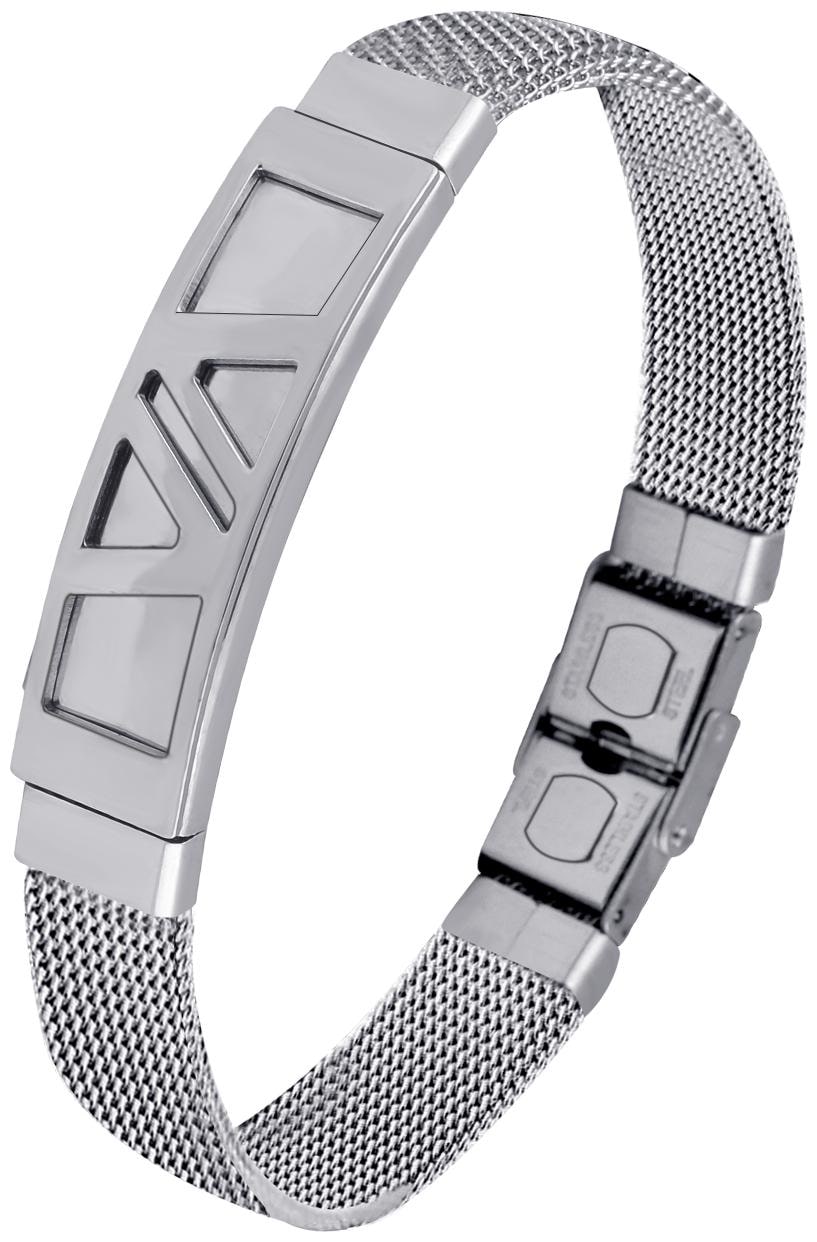

SILVERSHINE silverplated Stainless Steel Stretchable Belt Bracelet for Men and Boys