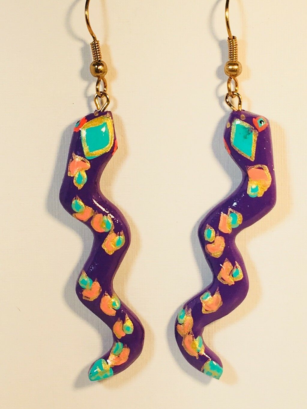

SNAKE Dangle Earrings Stefano Artisan Handmade Bali Factory Prices new rare