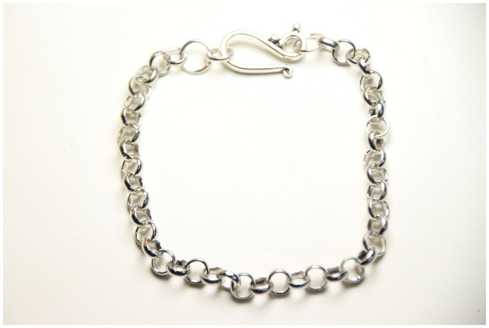 

Snowflake Silver Charm Clip On Lobster Claw Clasp Create a Custom Bracelet 6 -8