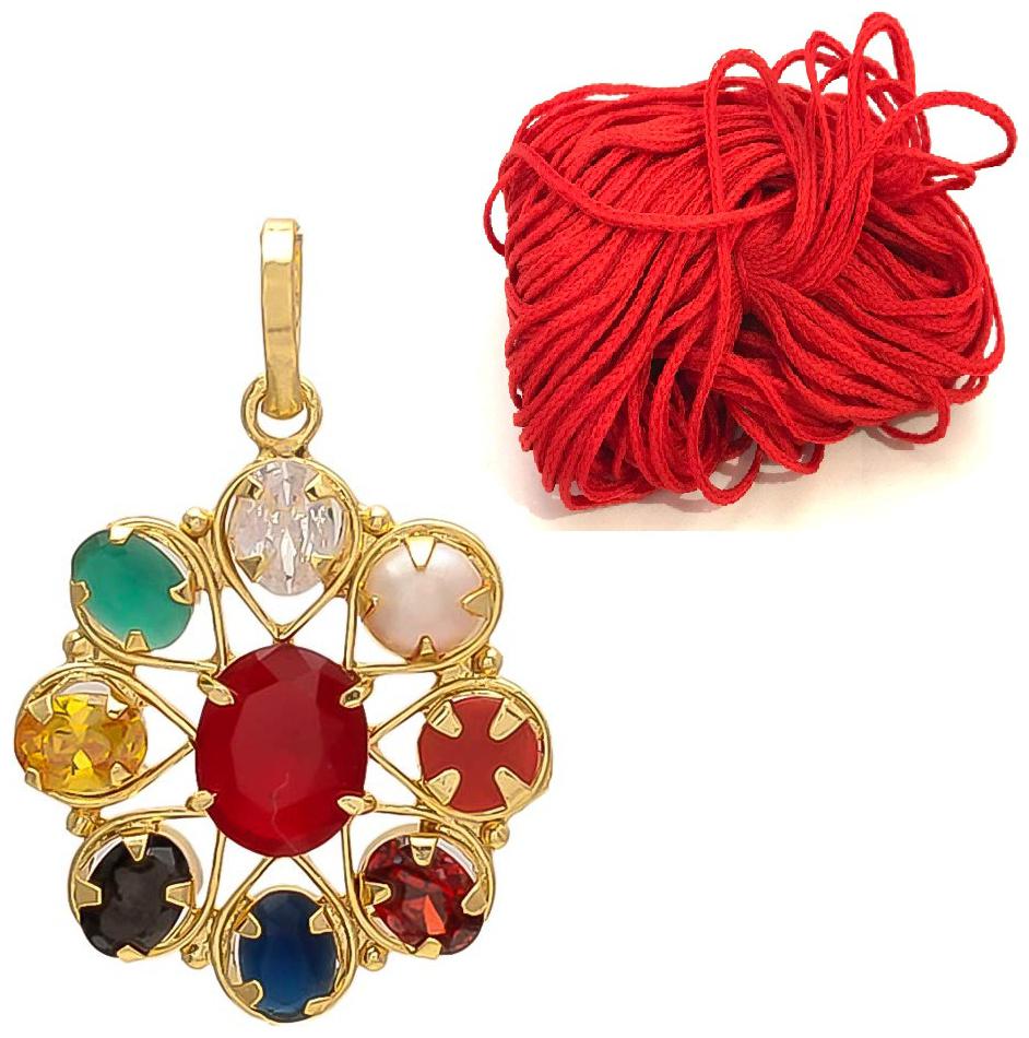 

SoilMade Navratana- Pendent For Women