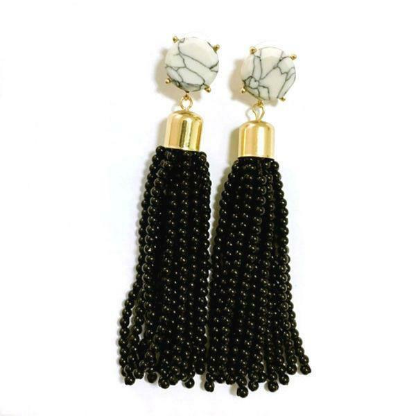 

Solita Beaded Tassel Earrings