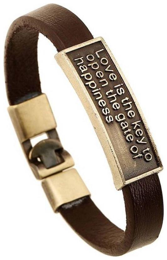 

Some wording about to live your life a turth massage leather bracelet CLEATHER15