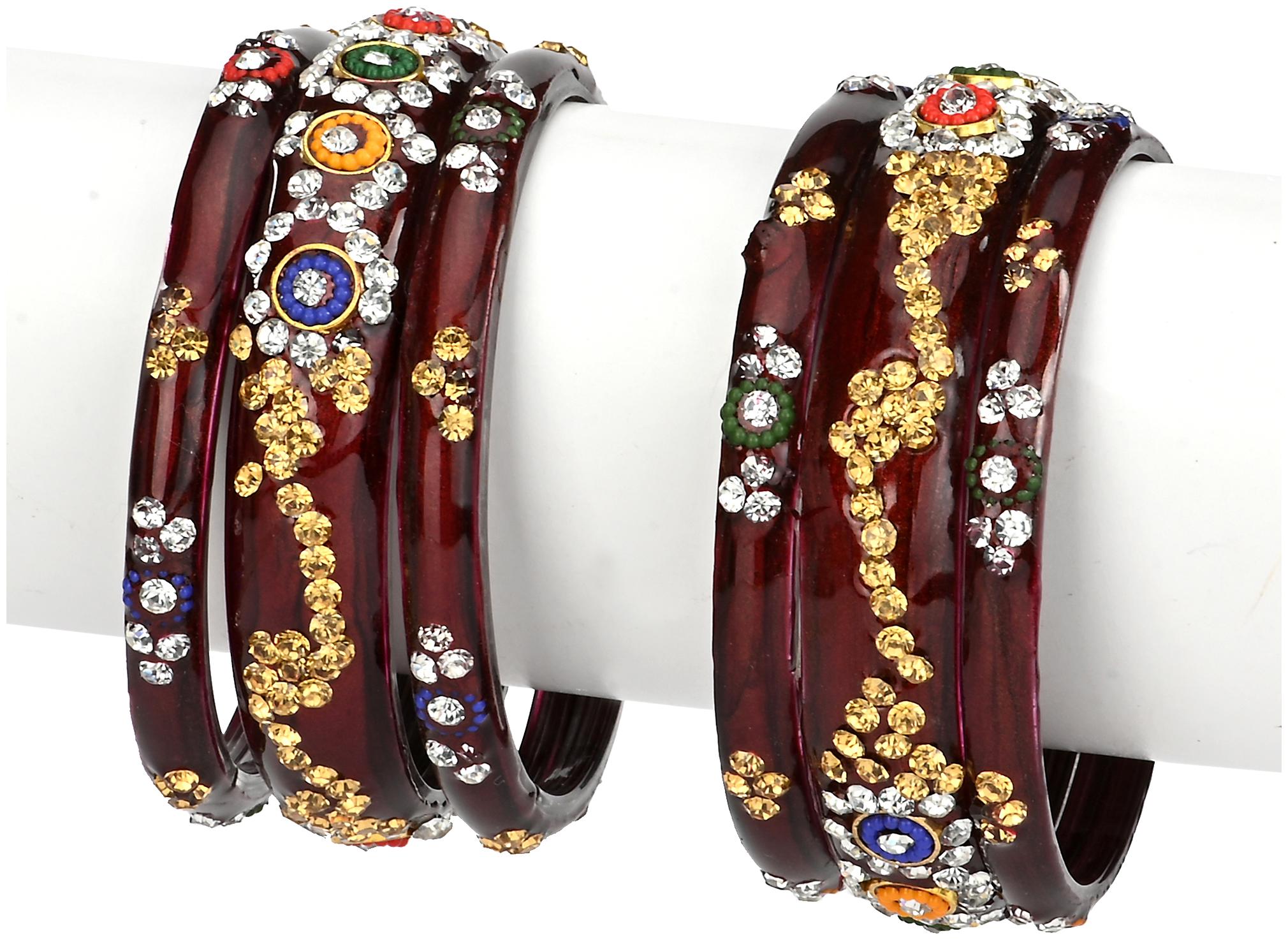 

Somil Bridal Wedding Collection Party Festival Kada Bangle Set Designer Ornamented