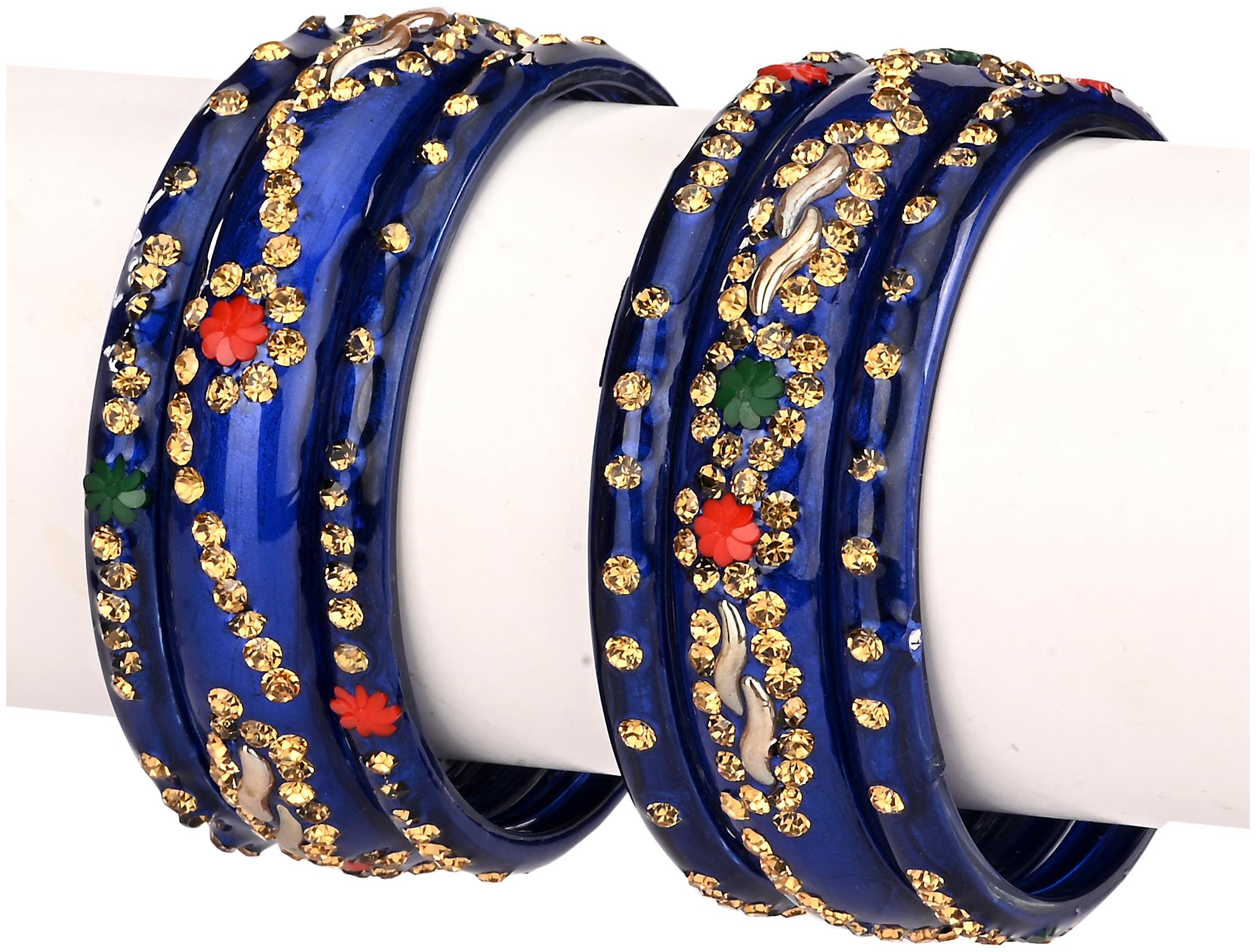 

Somil Bridal Wedding Collection Party Festival Kada Bangle Set Designer Ornamented