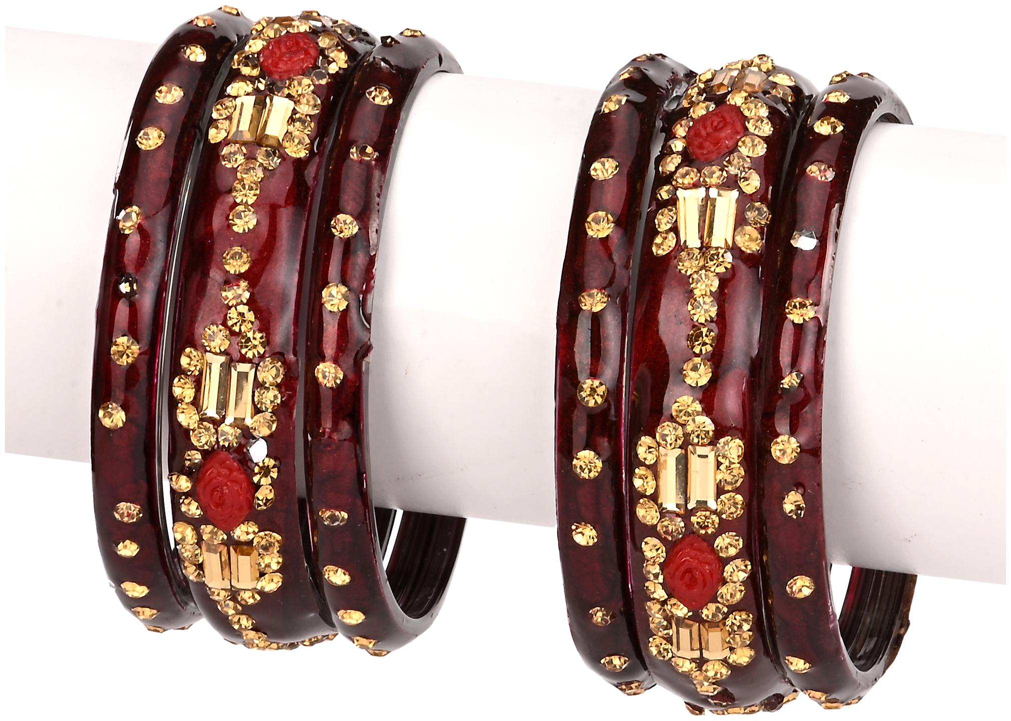 

Somil Bridal Wedding Collection Party Festival Kada Bangle Set Designer Ornamented