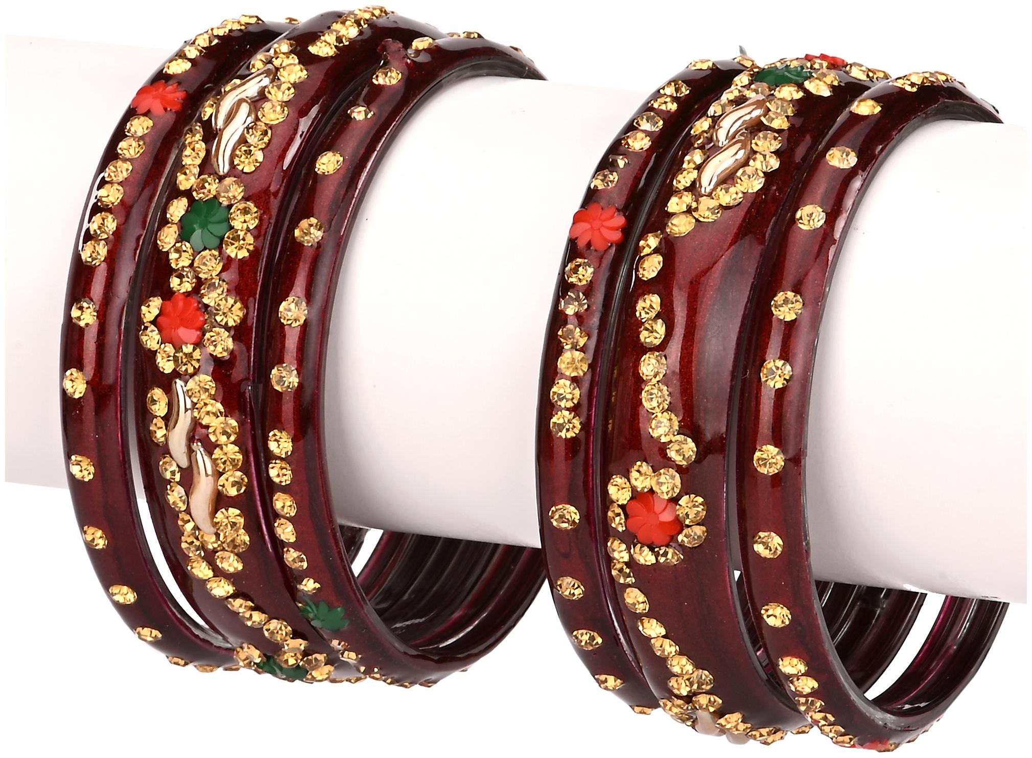 

Somil Bridal Wedding Collection Party Festival Kada Bangle Set Designer Ornamented