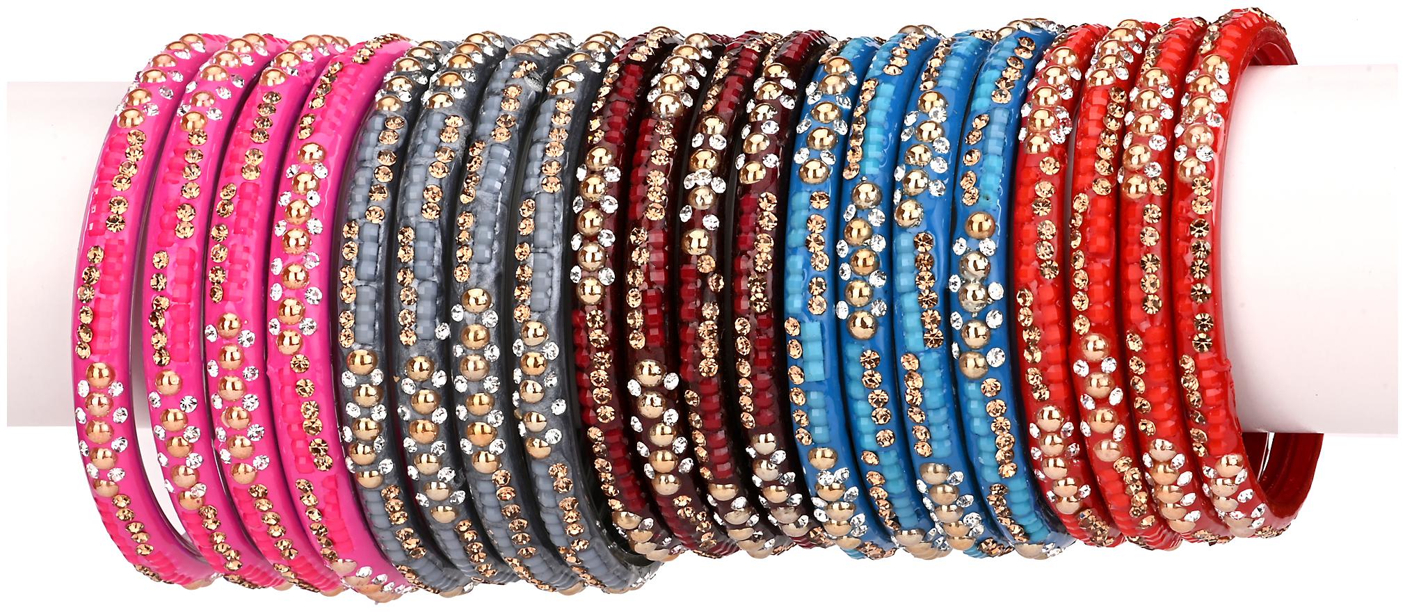 

Somil Bridal Wedding Collection Party Festival Kada Bangle Set Designer Ornamented