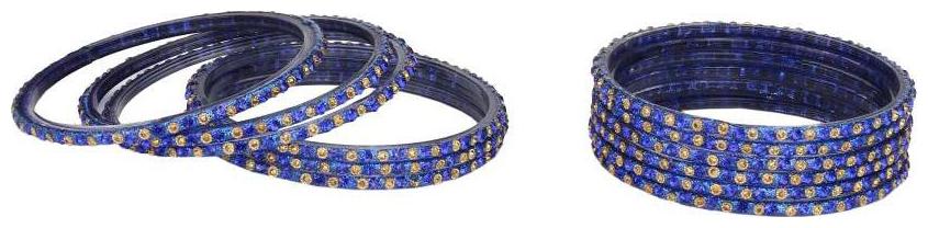 

Somil Colorful Glass Bangle cum Kada Set Ornamented With Colorful Beads Stones For Trendy Deiscgner Set Of Eight With Safety