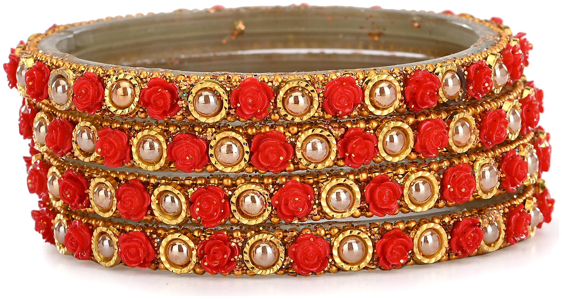 

Somil Designer Bridal Glass Bangle Set For Women