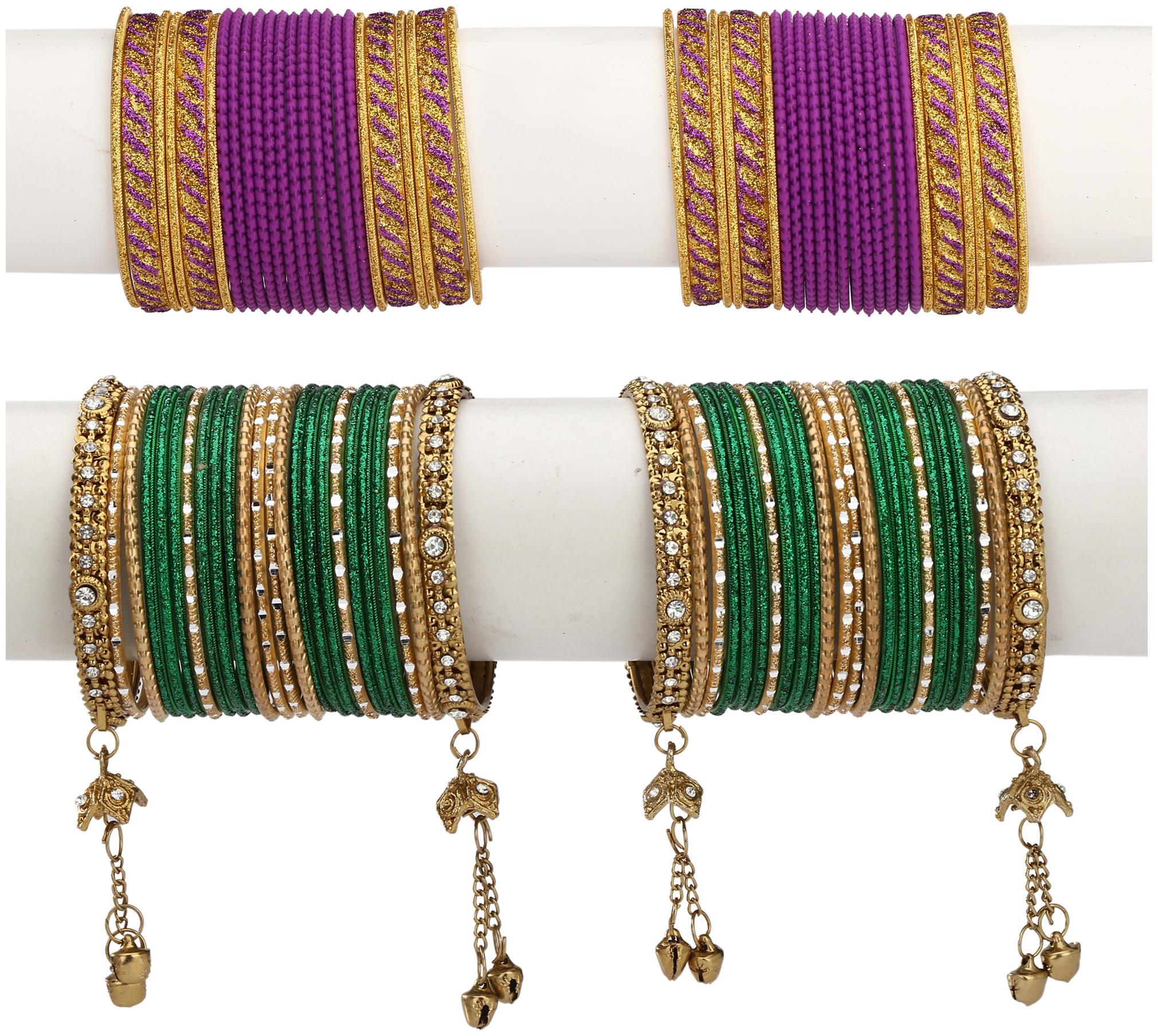 

Somil Designer Two Metal Bangle For Party Function Daily Uses