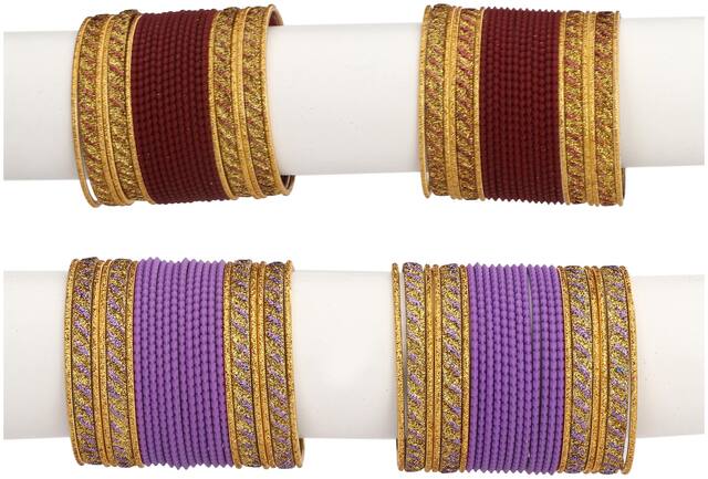 Somil Designer Two Metal Bangle For Party;Function & Daily Uses