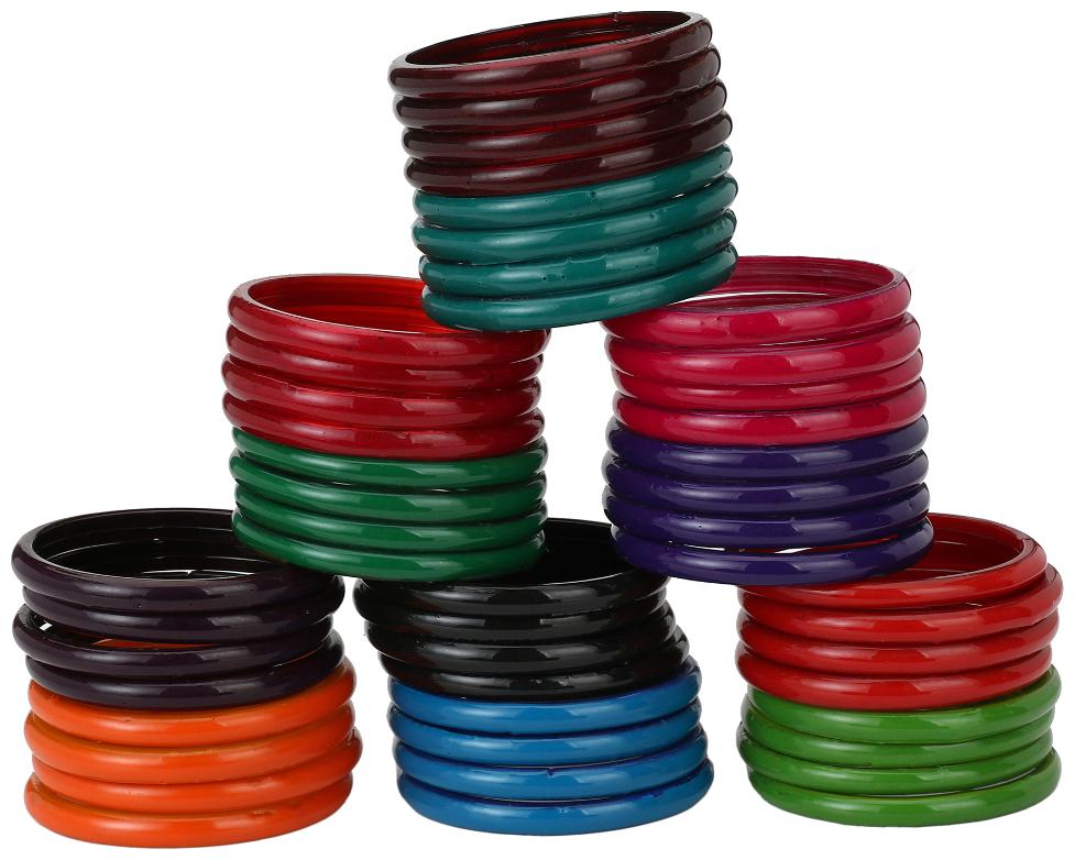 

Somil Designer Matching Color Fashionable Bangle Set Combo Hand Decorative Set Of 48