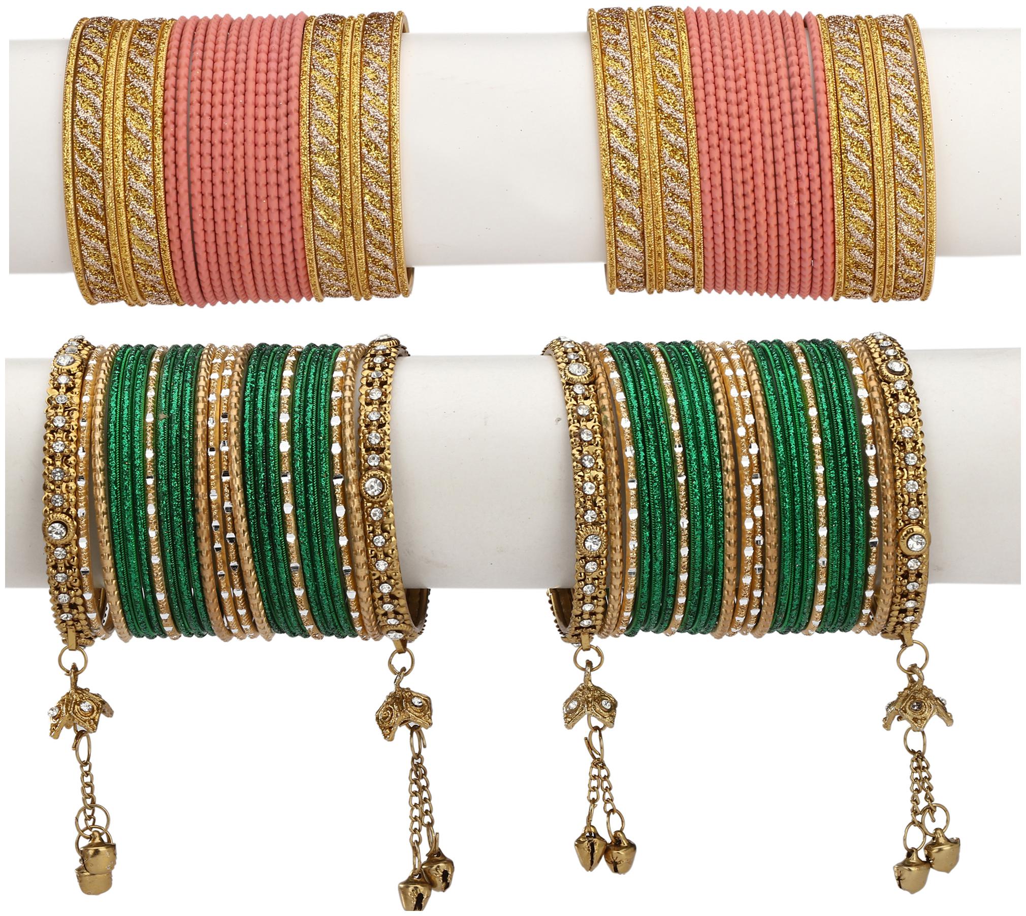 

Somil Designer Two Metal Bangle For Party Function Daily Uses